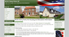Desktop Screenshot of cherrypointhousing.com