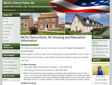 Tablet Screenshot of cherrypointhousing.com